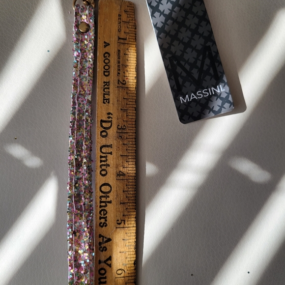 FINAL PRICE: Massini clutch wristlet wallet NWT glitter  BEAUTIFUL! - Picture 7 of 16